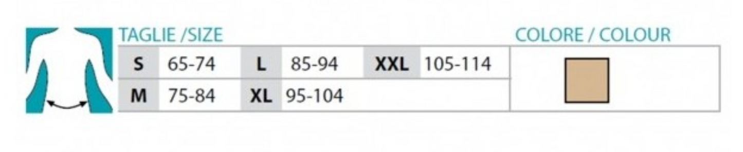 Corsé sacrolumbar semirrígida de algodón Criss-Cross Orione Ref.3041