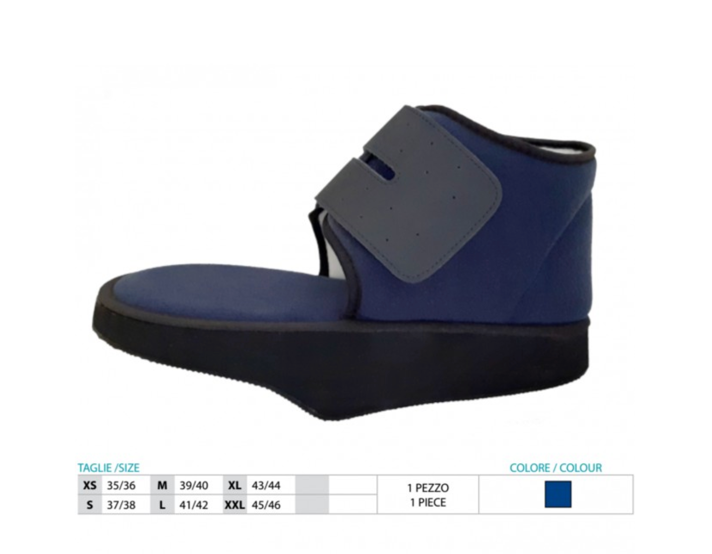 Zapato post-quirúrgico en talón (baruk) sin borde lateral Ref.148 Ok Ped Orione