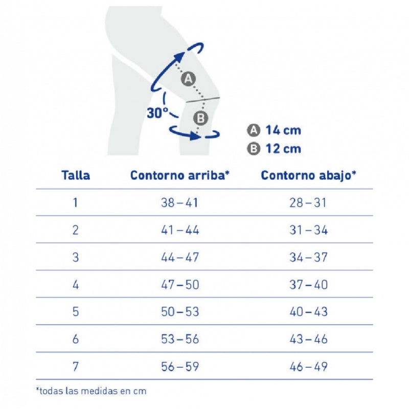 Bauerfeind rodillera elástica | Estabilización lateral | Férulas y almohadilla | Beige | Varias tallas | GenuTrain S Pro - MICO
