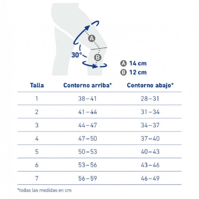 Bauerfeind rodillera elástica | Estabilizadora | Férulas articulares y almohadilla | Beige | Varias tallas | GenuTrain S - MICO