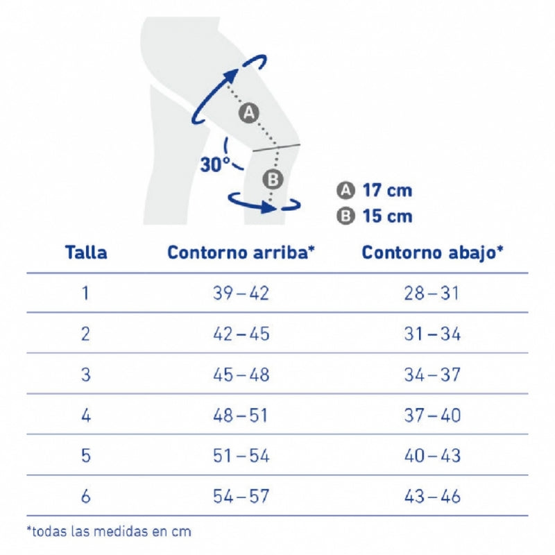 Bauerfeind rodillera elástica | Rótula con Almohadilla | Flejes laterales | Titán | Varias tallas | GenuTrain P3 - MICO