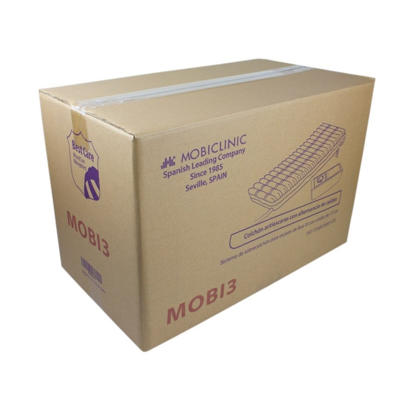 Colchón antiescaras de aire | Con compresor | Varios anchos | 17 celdas | TPU Nylon | Azul | Mobi 3 | Mobiclinic - MICO