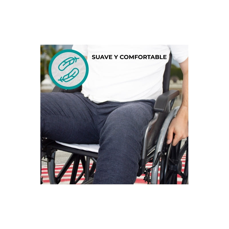 Empapador reutilizable para silla de ruedas | 40 x 38 cm | 450 lavados | Mobiclinic - MICO