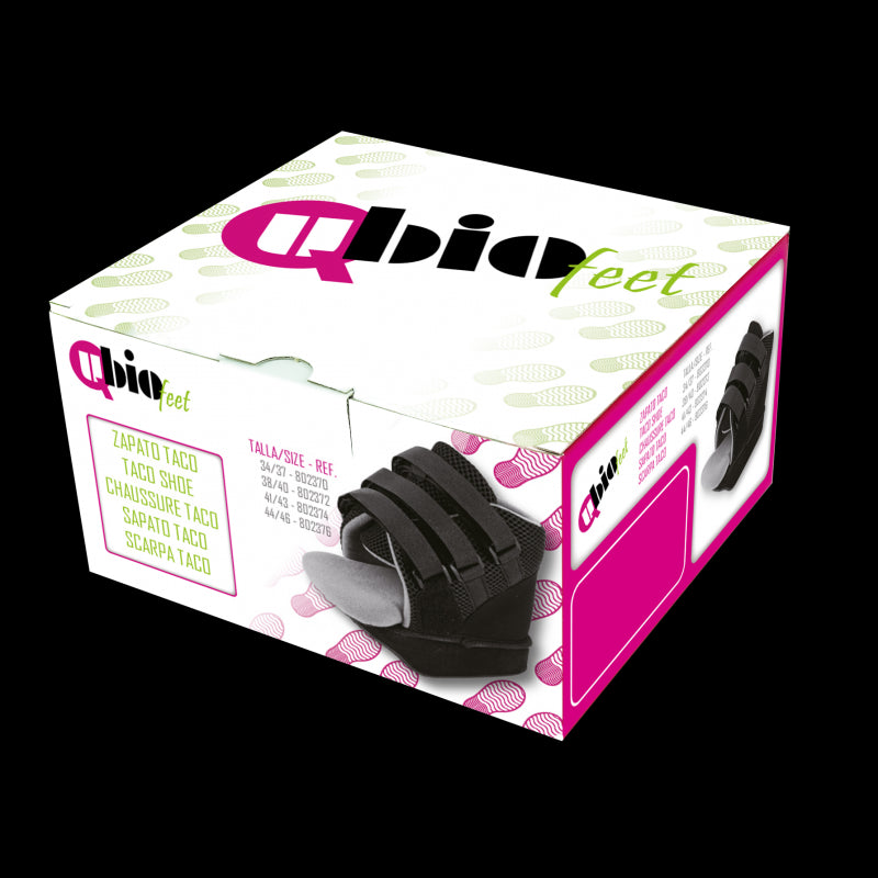 Zapato postquirúrgico taco | Cierre de velcro | Color negro | Varias tallas - MICO