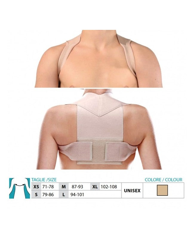 Corrector de postura con espaldera y soporte clavicular Orione Ref.9494