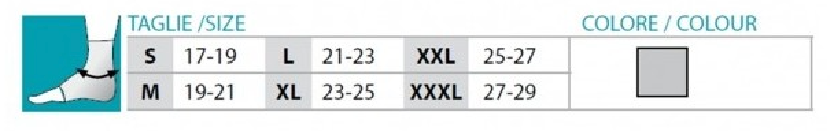 Tobillera con almohadillas para maléolos Orione Ref.406