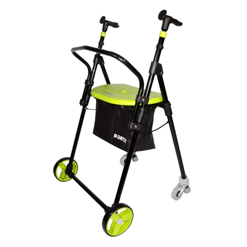 Andador 4 ruedas | Acero plegable | Color pistacho | Air On Plus | FORTA - MICO