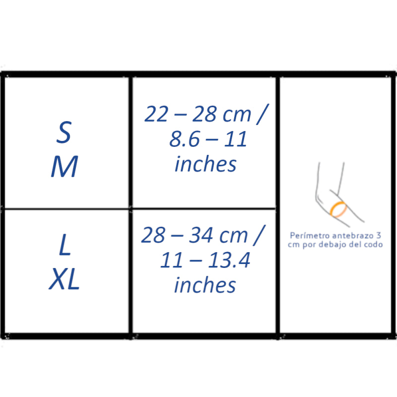 Brazalete epicondilitis | Cincha de cierre y banda elástica | Varias tallas - MICO