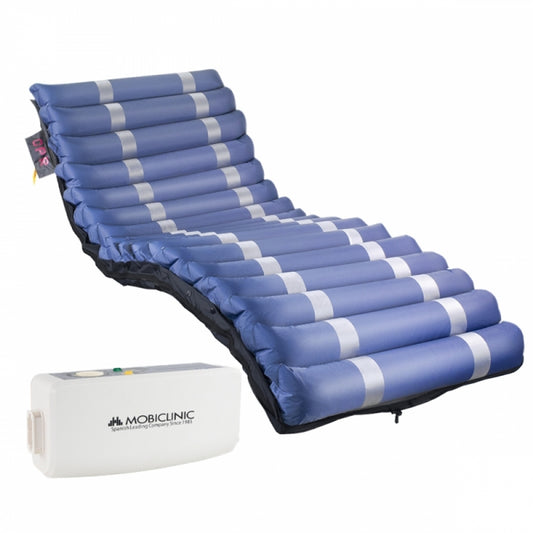 Colchón antiescaras de aire | Con compresor | Varios anchos | 17 celdas | TPU Nylon | Azul | Mobi 3 | Mobiclinic - MICO