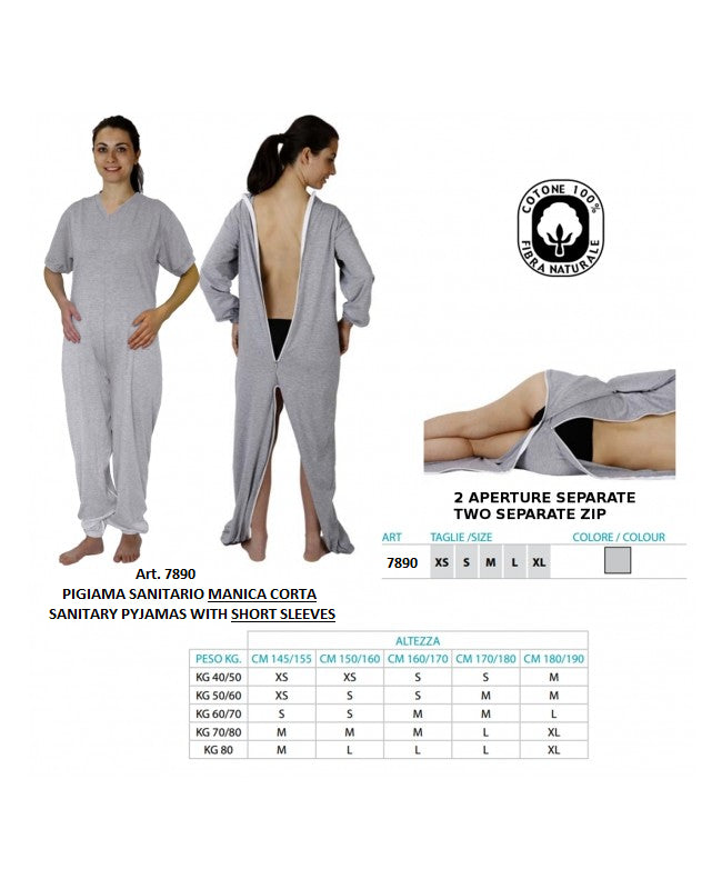 HOMECARE Pijama Higiénico de Manga Corta - Ref. 7890 ST