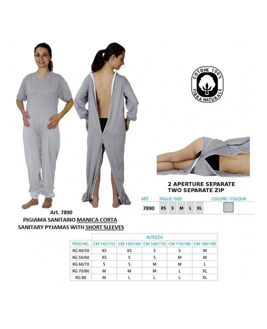 HOMECARE Pijama Higiénico de Manga Corta - Ref. 7890 ST