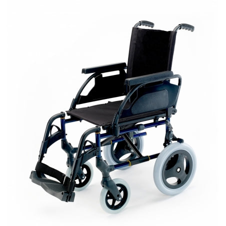 Silla de ruedas Breezy Premium (antigua 250) de acero en color azul con ruedas de 12" - MICO