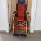 Silla de ruedas | Plegable | Aluminio | Freno en manetas | Reposapiés | Reposabrazos | Naranja | Pirámide | Mobiclinic - MICO