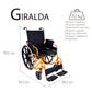 Silla de ruedas | Plegable | Ruedas grandes | Reposabrazos abatibles | Ortopédica | Giralda | Mobiclinic - MICO